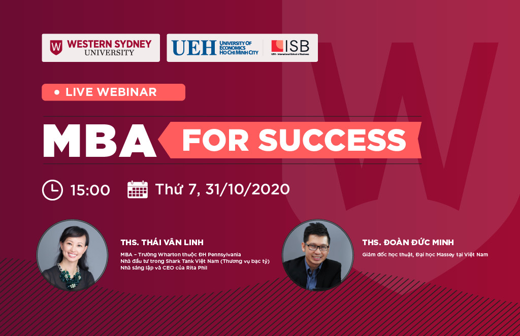MBA For Success – Thảo luận cùng Shark Thái Vân Linh và ThS. Đoàn Đức Minh