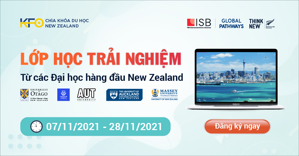 Hình Chìa khóa du học New Zealand 2021 - Lớp học trải nghiệm từ 5 Đại học hàng đầu tại New Zealand