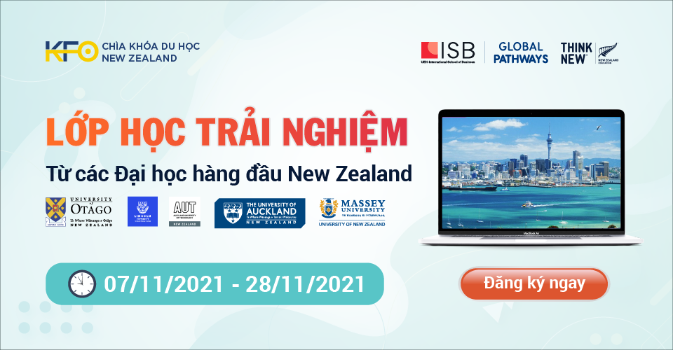 Hình Chìa khóa du học New Zealand 2021 - Lớp học trải nghiệm từ 5 Đại học hàng đầu tại New Zealand