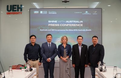 UEH và AUSTRADE tổ chức họp báo khởi động Tháng sự kiện Shine With Australia 2022
