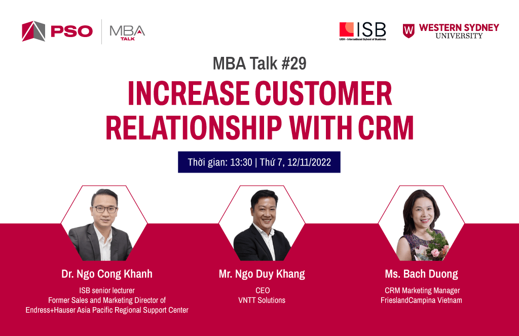 MBA Talk #29 - Increase customer relationship with CRM