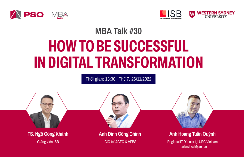 MBA Talk #30: How to be successful in digital transformation