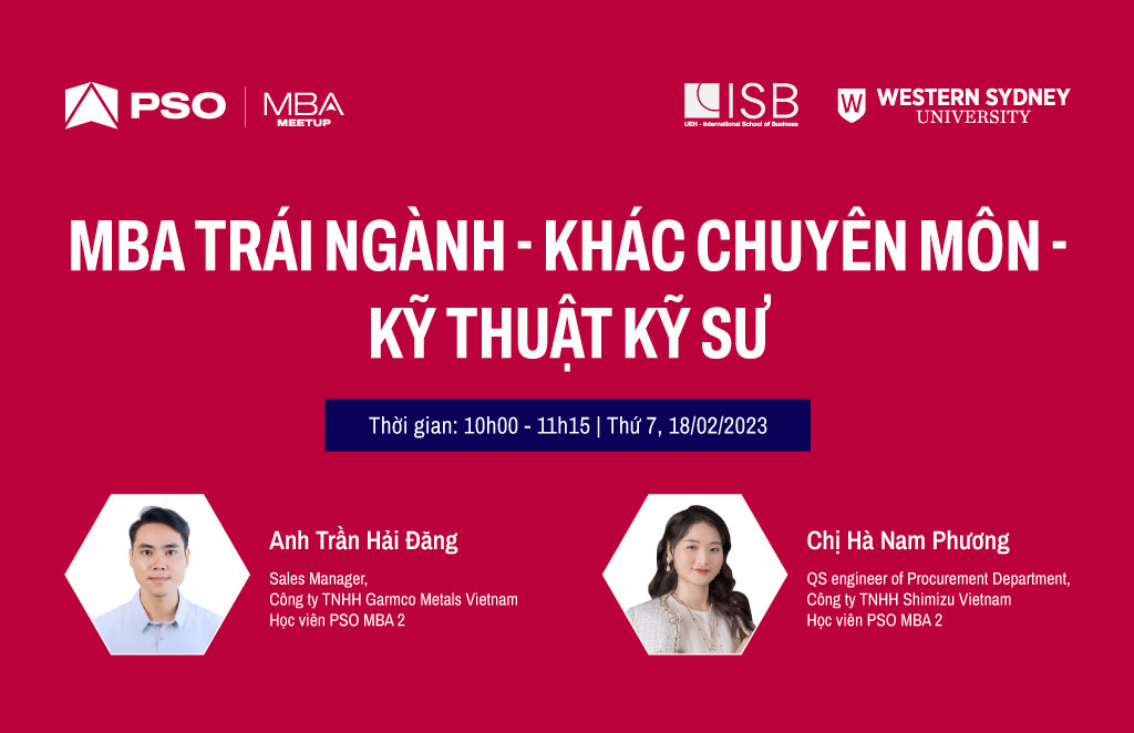 MBA Meetup: MBA trái ngành - Khác chuyên môn - Kỹ thuật kỹ sư