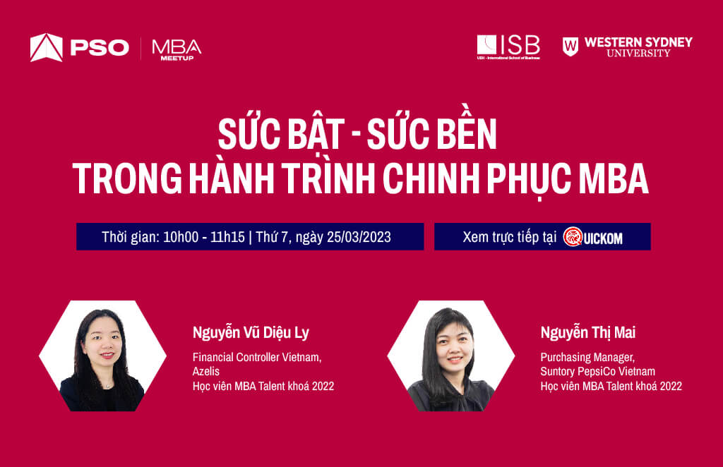 MBA Meetup: Sức bật - sức bền trong hành trình chinh phục MBA