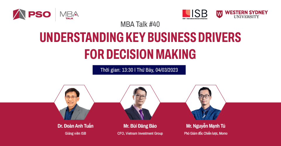MBA Talk #40: Understanding key business drivers for decision making