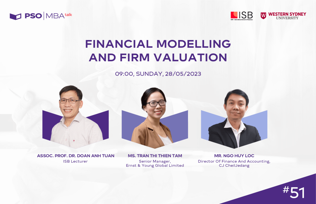 PSO MBA Talk #51: Financial modelling and the process of valuing firms