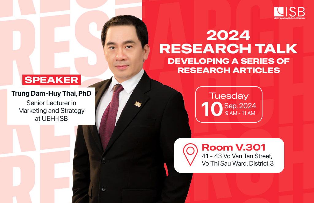 ISB PhD - 2024 Research Talk: Developing a series of research articles