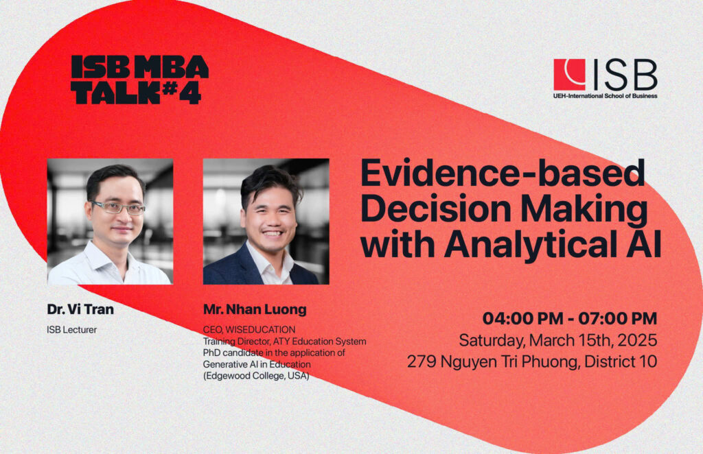 ISB MBA Talk #4: Evidence-based decision making